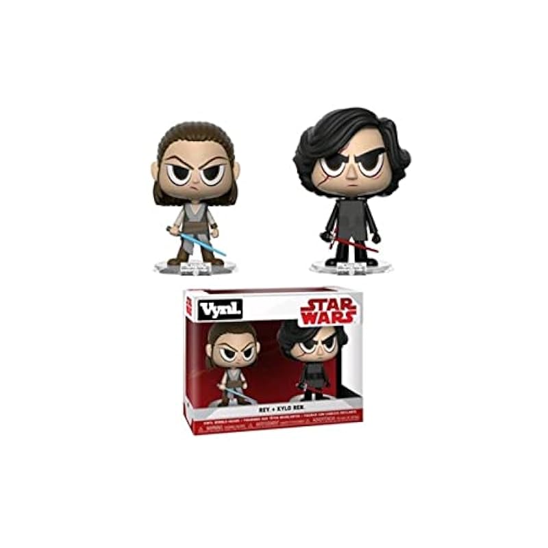 Funko Vynl: Star Wars - Rey & Kylo Ren Collectible Figure, Multi Action Figures Funko