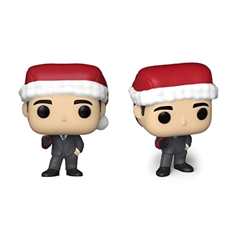 Novelty Funko Funko Pocket POP! The Office - Michael Scott - Tree Holiday Box 4 Pieces - Keychain Novelty Keyring - Collectable Mini Figure - Stocking Filler - Gift Idea - Official Merchandise - TV Fans Multicolor