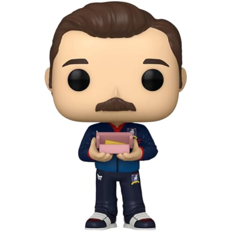 Funko Pop! TV: Ted Lasso - Ted Lasso with Biscuits (Wave 2) Bundled with a Byron's Attic Protector Funko Bobbleheads