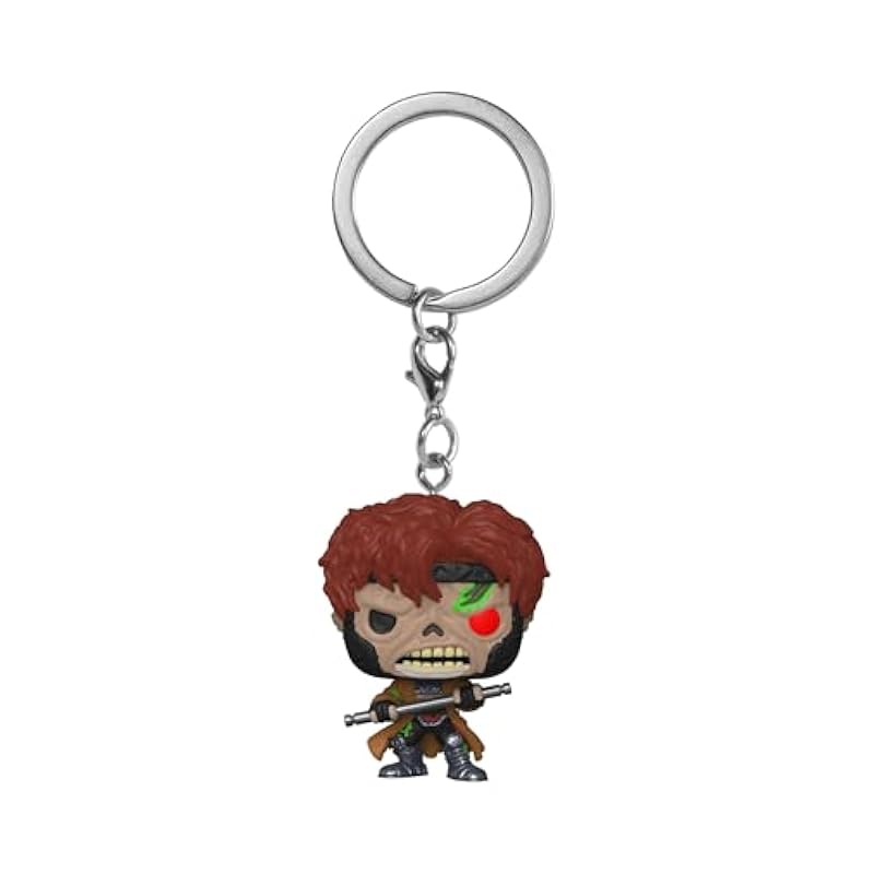 Bobbleheads Funko Funko 50275 POP Keychain: Marvel Zombies-Gambit Collectible Toy, Multicolour, 2 inches Gambit