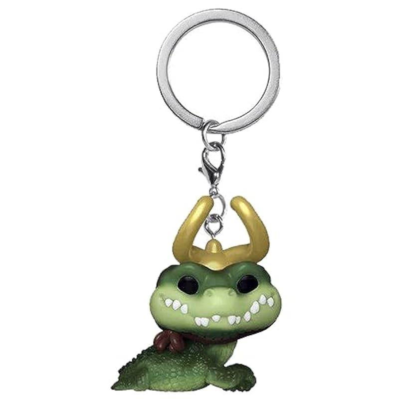 ‎unisex-ad Bobbleheads Funko Funko Pop! Keychain: Marvel - Loki - Alligator Loki Novelty Keyring - Collectable Mini Figure - Stocking Filler - Gift Idea - Official Merchandise - TV Fans - Backpack Decor