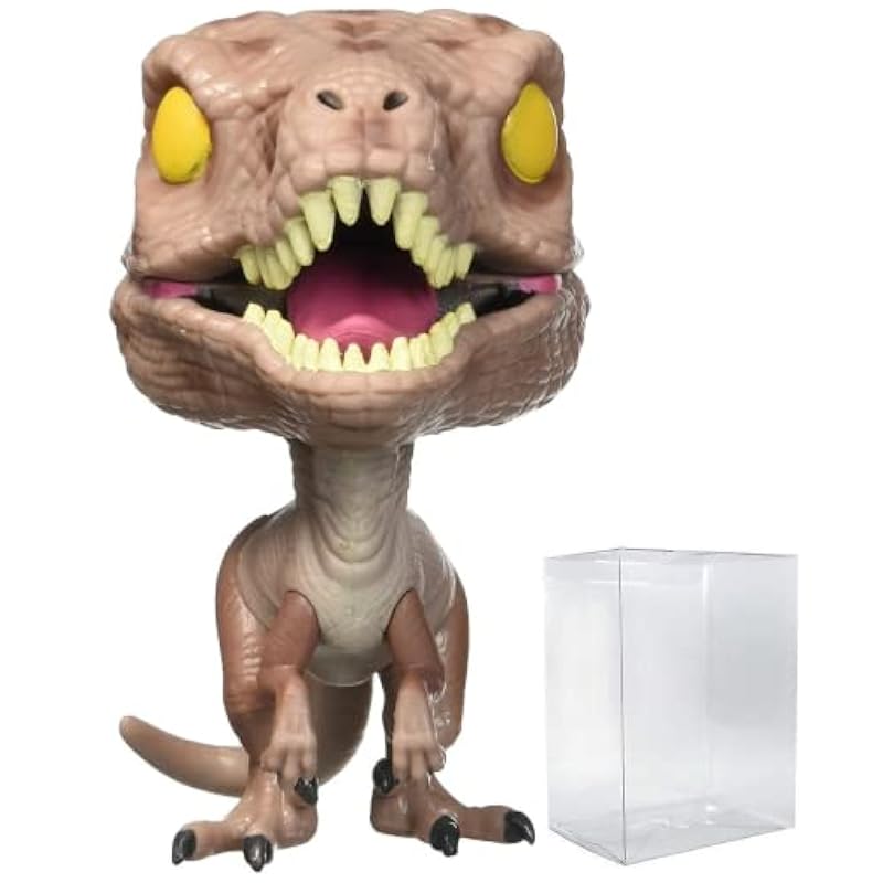 Action Figures Funko Funko POP Jurassic Park - Velociraptor Pop! Vinyl Figure (Bundled with Compatible Pop Box Protector Case), Multi, 3.75 inches