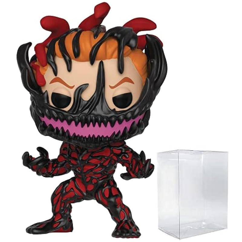 POP Marvel: Venom - Carnage Cletus Kasady Funko Pop! Vinyl Figure (Bundled with Compatible Pop Box Protector Case), Multied, 3.75 inches Action Figures Funko