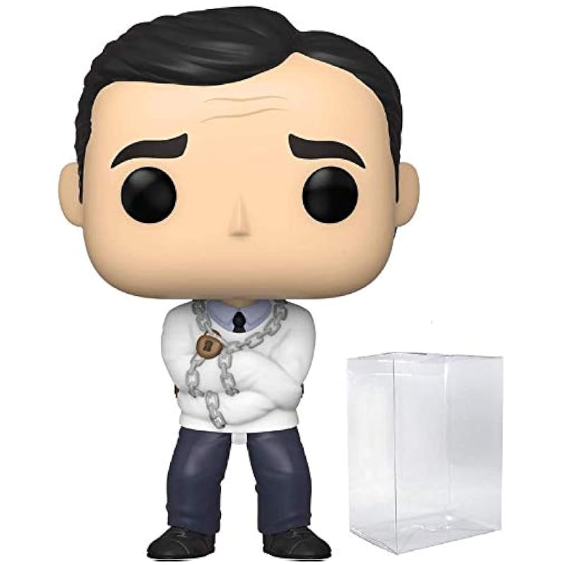 Action Figures Funko Funko The Office - Straitjacket Michael Scott Pop Vinyl Figure (Bundled with Compatible Protector to Protect Display Box)
