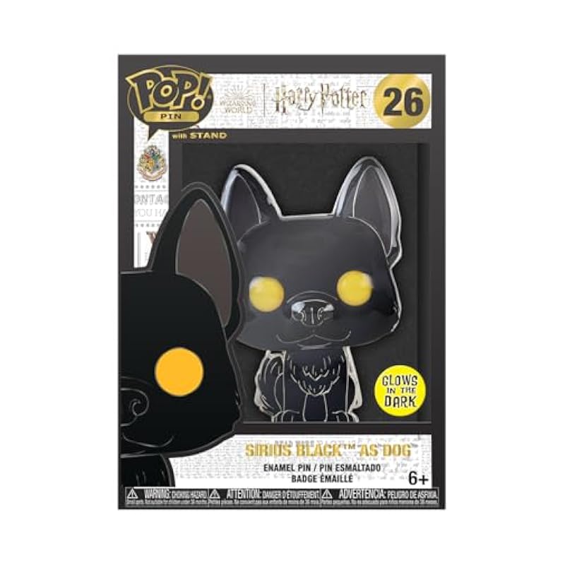Funko Funko Pop! Pin: Harry Potter and The Prisoner of Azkaban - 20th Anniversary, Sirius Black as Dog with Chase (Styles May Vary) Novelty