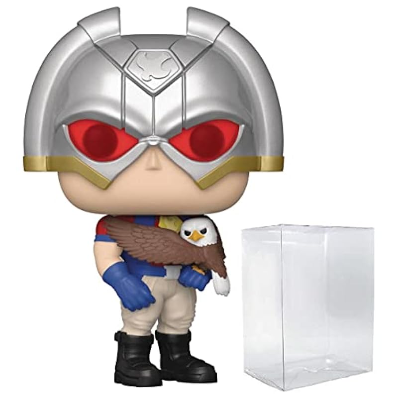 POP Peacemaker - Peacemaker with Eagly Funko Vinyl Figure (Bundled with Compatible Box Protector Case), Multied, 3.75 inches Funko Action Figures