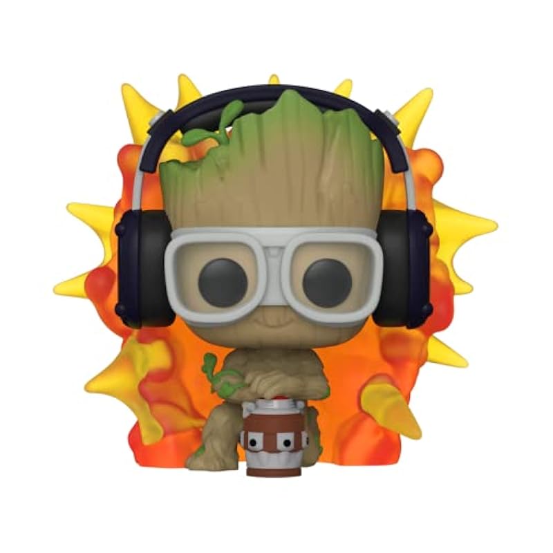 Bobbleheads Funko Funko Pop! Marvel: I Am Groot, Groot with Detonator 3.15 Inch