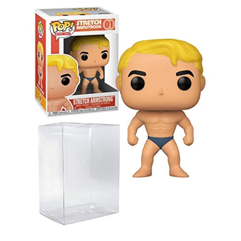 Funko Statues Stretch Armstrong Pop #01 Retro Toys Vinyl Figure (Bundled with EcoTek Protector to Protect Display Box)