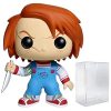 Funko Bobbleheads POP Child's Play 2 - Chucky Funko Pop! Vinyl Figure (Bundled with Compatible Pop Box Protector Case), Multi, 3.75 inches