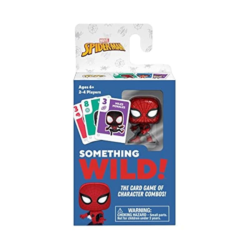 Funko Something Wild! Marvel Spider-Man with Pocket Pop! Card Game for 2-4 Players Ages 6 and Up Funko Dedicated Deck Card Games