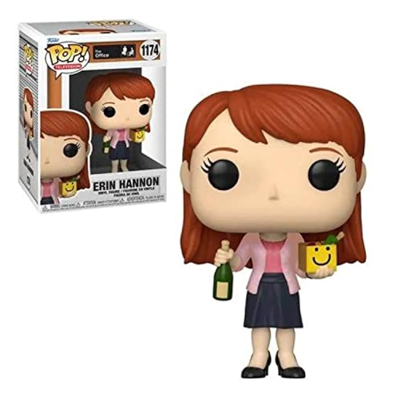 Funko The Office - Erin Hannon with Happy Box & Champagne Pop! Vinyl Figure (Bundled with Compatible Pop Box Protector Case) Bobbleheads Funko