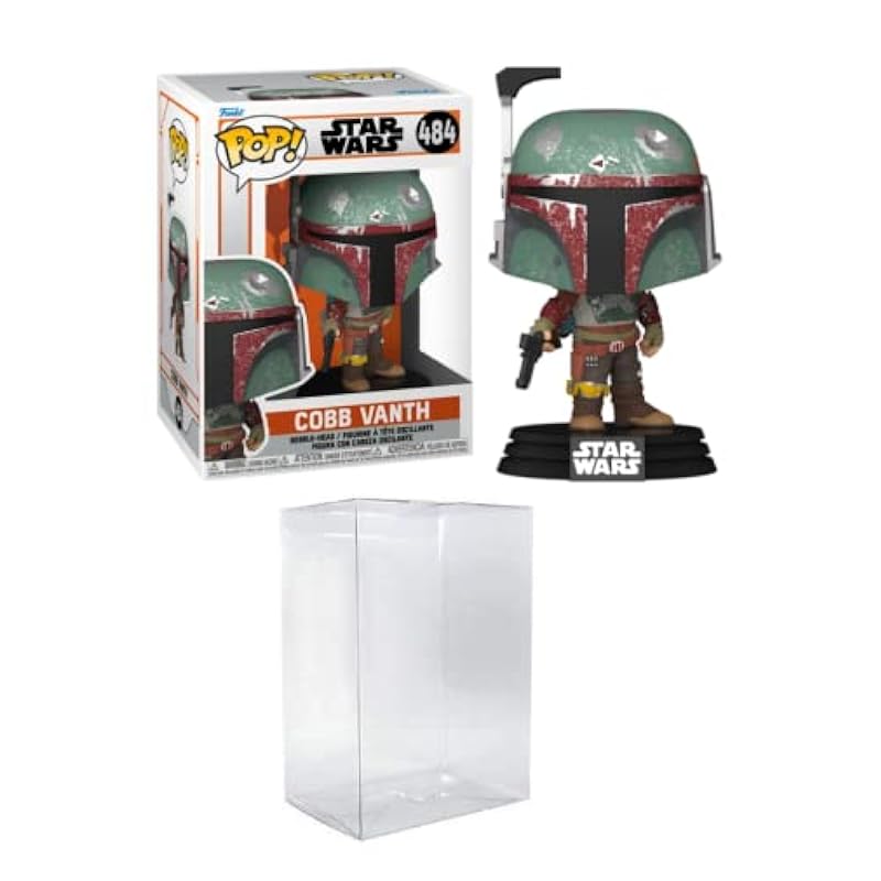 Funko Pop! Star Wars: Mandalorian - Cobb Vanth Bundled with EcoTEK Pop Protector Action Figures Funko