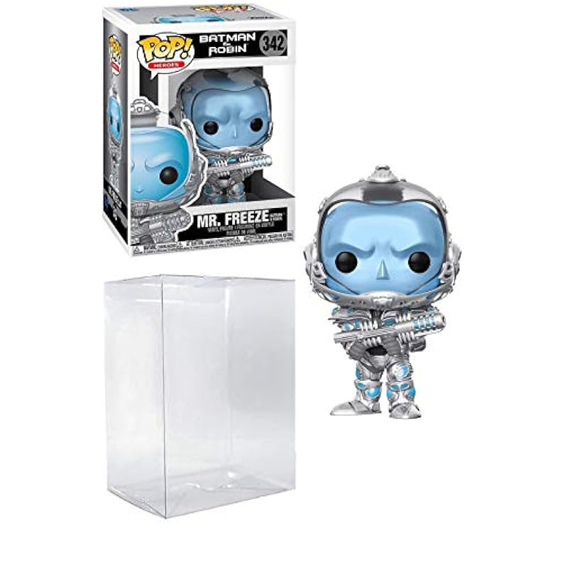 Bobbleheads Funko Mr Freeze Pop #342 Pop Heroes: Batman and Robin Vinyl Figure (Bundled with EcoTek Protector to Protect Display Box)