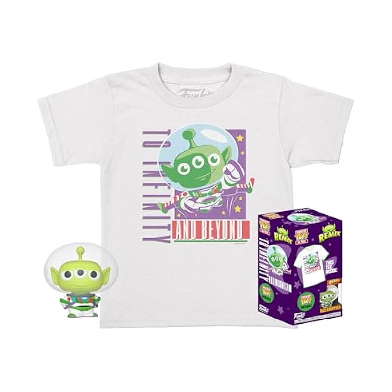 Bobbleheads Funko Funko Pocket Pop! & Tee: Disney Toy Story - Alien Buzz - Kids M Kids M