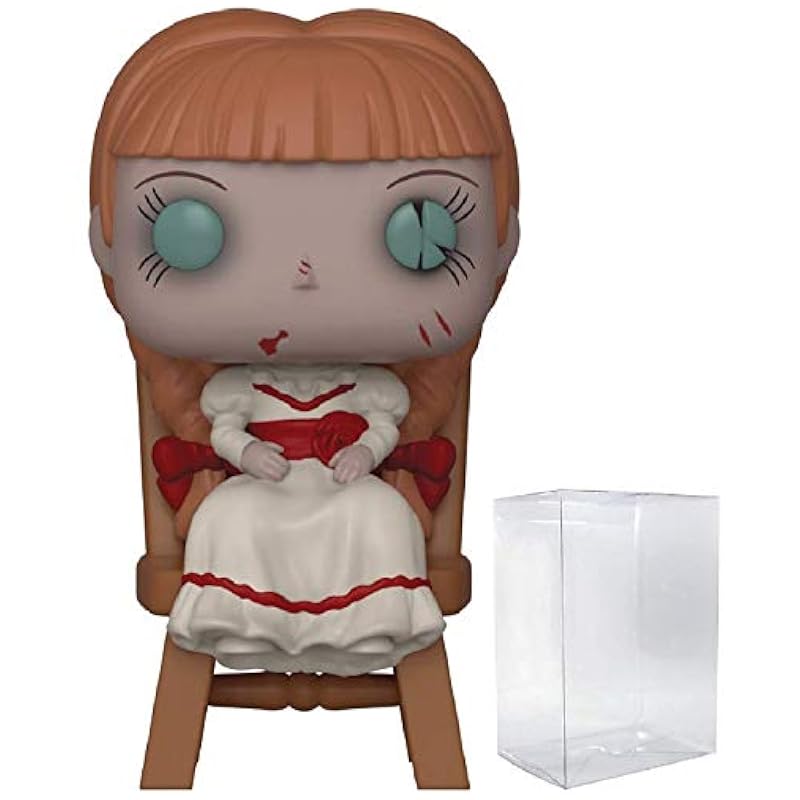 Funko The Conjuring: Annabelle - Annabelle in Chair Pop! Vinyl Figure (Bundled with Compatible Box Protector Case), Multi, 3.75 inches Funko Bobbleheads