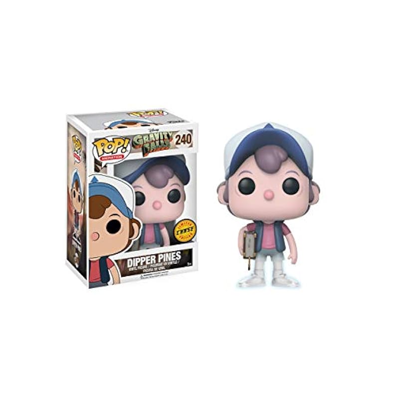 Statues Funko Funko Gravity Falls POP! Animation Dipper Pines Vinyl Figure #240 [Regular Version], Styles May Vary, MultiMulticolor, Standard (12373) Multicolor