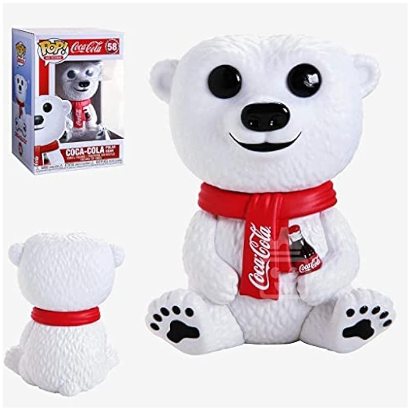 Bobbleheads Funko [POP] + Replacement for + [Ad Icons: Cola Polar Bear Funko Pop! with Compatible Pop Box Protector Case)] + [Coca-Cola]