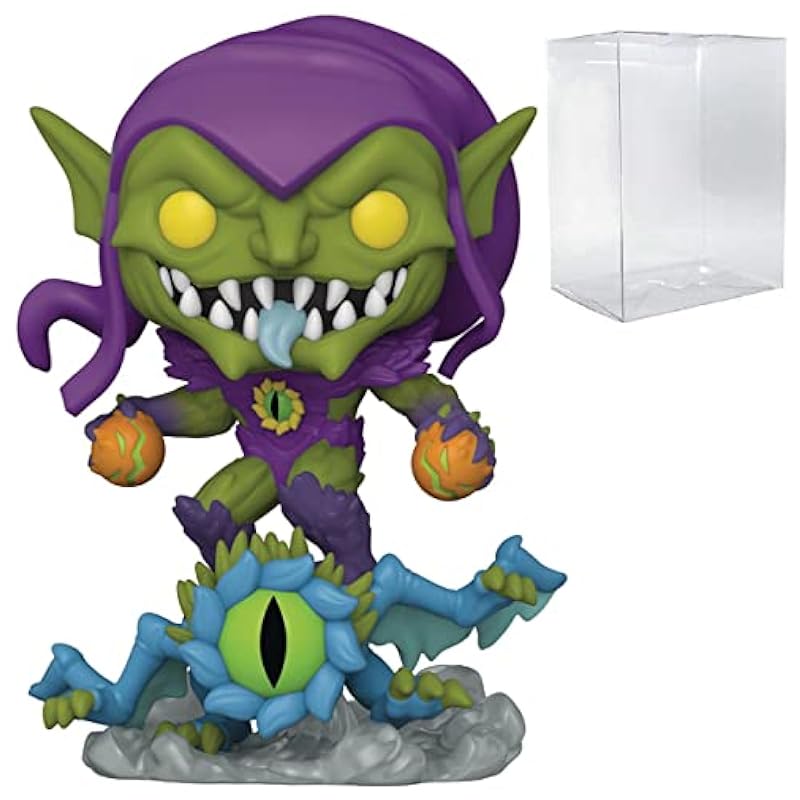 POP Marvel: Monster Hunters - Green Goblin Funko Vinyl Figure (Bundled with Compatible Box Protector Case), Multied, 3.75 inches Bobbleheads Funko