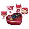 Funko Batman The Animated Series Pocket Pop! 4 Pack Happy Valentine's Day Heart Shaped Gift Box Funko Bobbleheads