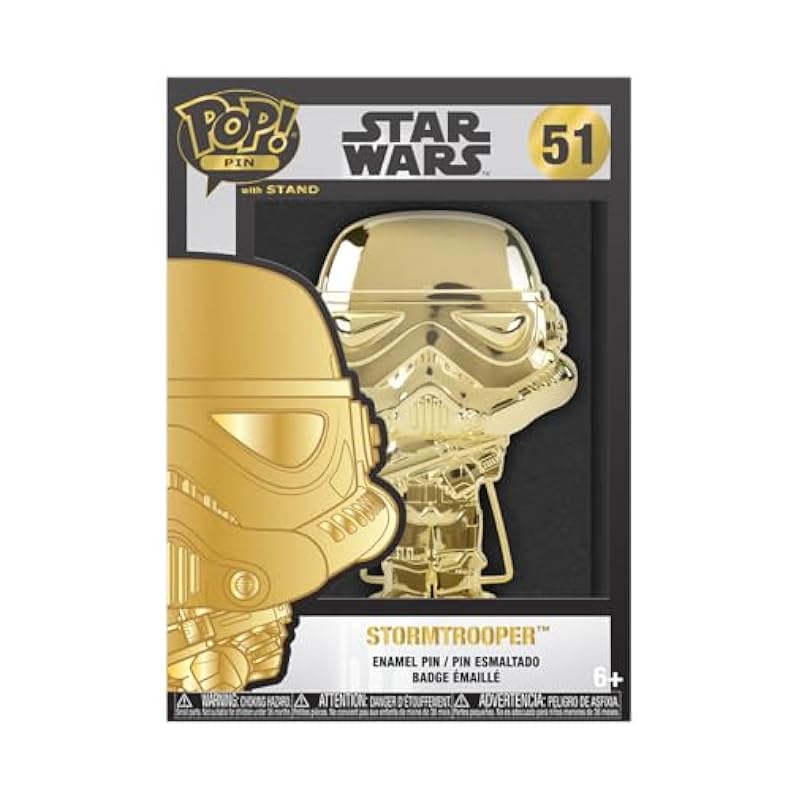 Funko Pop! Pin: Star Wars - Dark Side, Stormtrooper Neon Funko Bobbleheads
