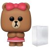 Bobbleheads Funko Funko Line Friends - Choco Pop! Vinyl Figure (Bundled with Compatible Pop Box Protector Case)