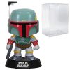 POP Star Wars: The Empire Strikes Back - Boba Fett #08 Funko Pop! Vinyl Figure (Bundled with Compatible Pop Box Protector Case), Multied, 3.75 inches Funko Bobbleheads