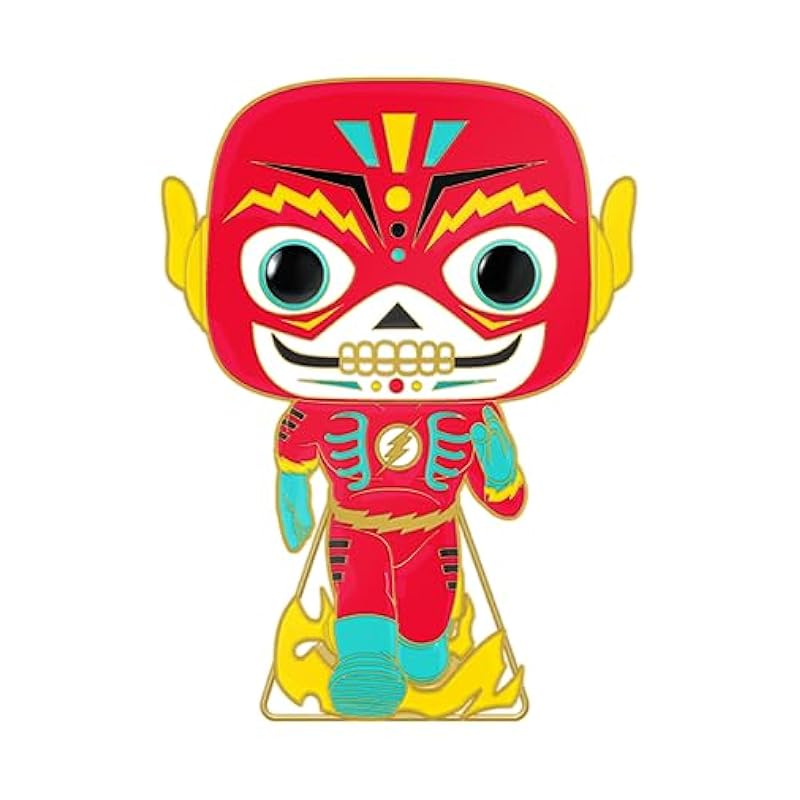 Bobbleheads Funko Funko Pop! Pin: DC Comics Dia De Los DC - The Flash Glow in The Dark with Chase (Styles May Vary)