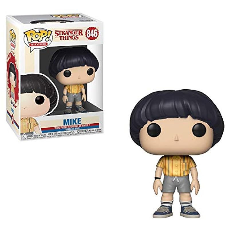 Bobbleheads Funko Funko POP [Stranger Things] - Mike Wheeler Pop! Vinyl Figure (Bundled with Compatible Pop Box Protector Case), Multi, 3.75 inches