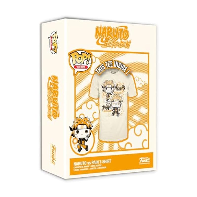 Funko Pop! Boxed Tee: Naruto - Naruto Uzumaki vs Pain Tendo - S Funko Bobbleheads