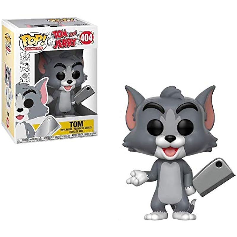 Funko Tom and Jerry - Tom Pop! Vinyl Figure (Bundled with Compatible Pop Box Protector Case) Funko Bobbleheads