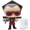 POP Marvel: Stan Lee - Stan Lee in Thor Ragnarok Outfit Funko Vinyl Figure (Bundled with Compatible Pop Box Protector Case), Multi, 3.75 inches Funko Action Figures