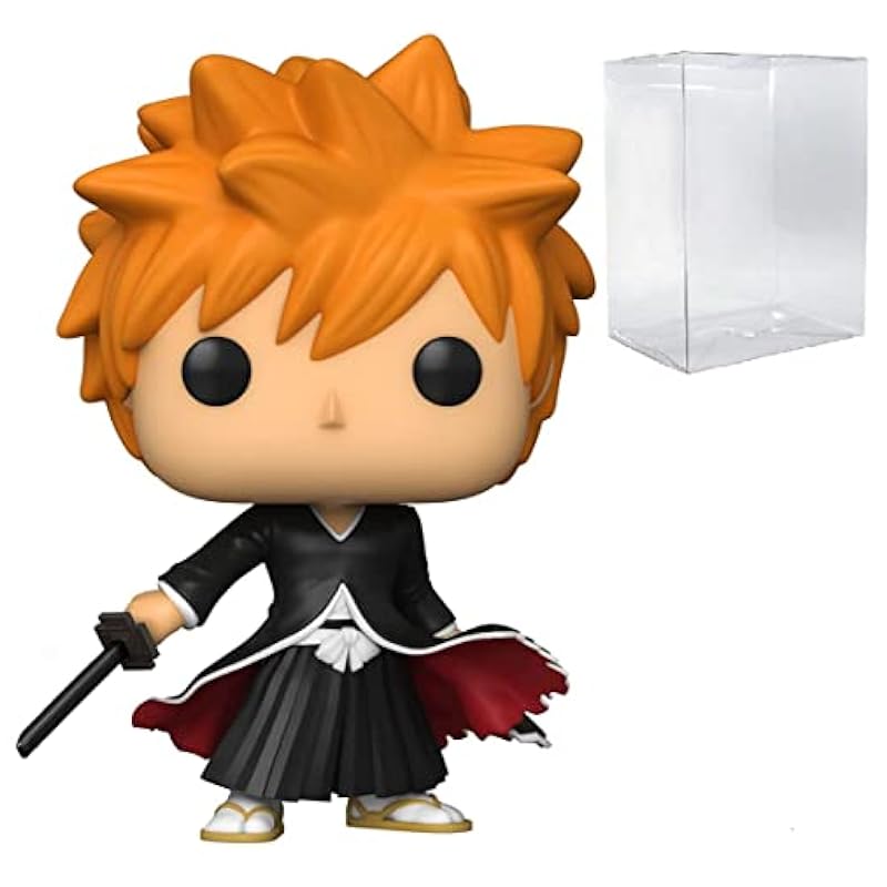 Bobbleheads Funko POP Bleach - Ichigo Bankai Tensa Zangetsu (AAA Anime Exclusive) Funko Vinyl Figure (Bundled with Compatible Box Protector Case), Multi, 3.75 inches