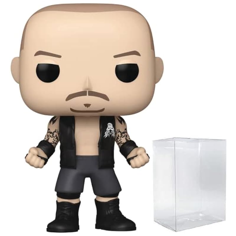 POP WWE: Randy Orton (RKBro) Funko Vinyl Figure (Bundled with Compatible Box Protector Case), Multi, 3.75 inches Funko Action Figures