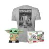 Bobbleheads Funko Funko Pop! & Tee: The Mandalorian - Grogu with Cookies - M Medium