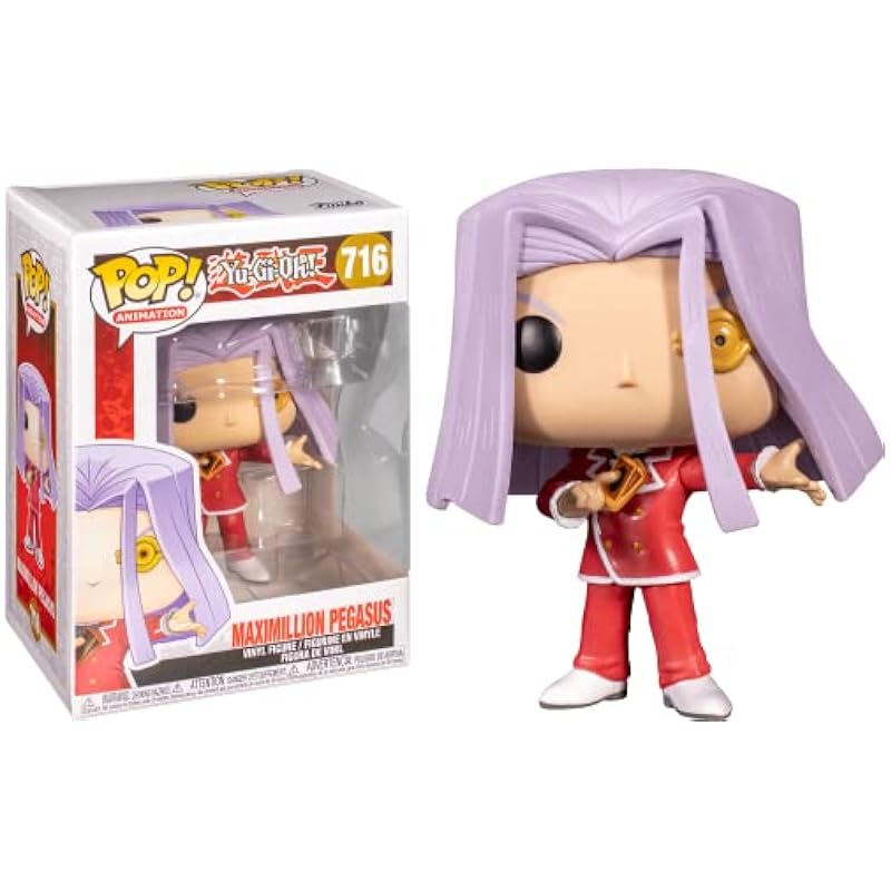 Action Figures Funko Funko POP Yu-Gi-Oh! - Maximillion Pegasus Pop! Vinyl Figure (Bundled with Compatible Pop Box Protector Case), Multi, 3.75 inches