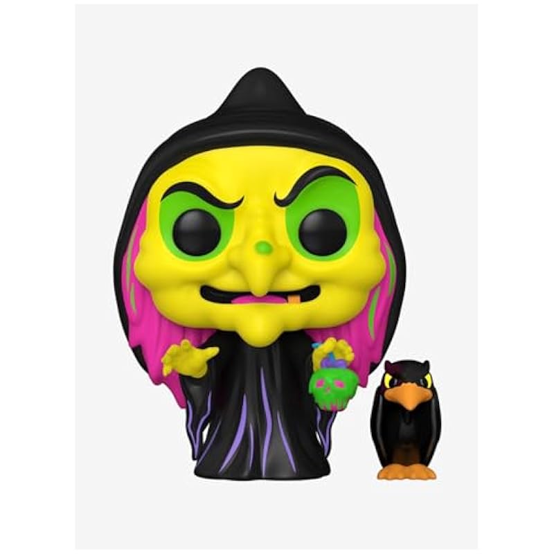Bobbleheads Funko Pop! Vinyl: Disney Villains - Disguised Evil Queen with Raven *Blacklight* (BoxLunch Exclusive)