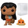 Funko Disney: Lilo & Stitch - Lilo with Pudge Pop! Vinyl Figure (Bundled with Compatible Pop Box Protector Case) Funko Action Figures