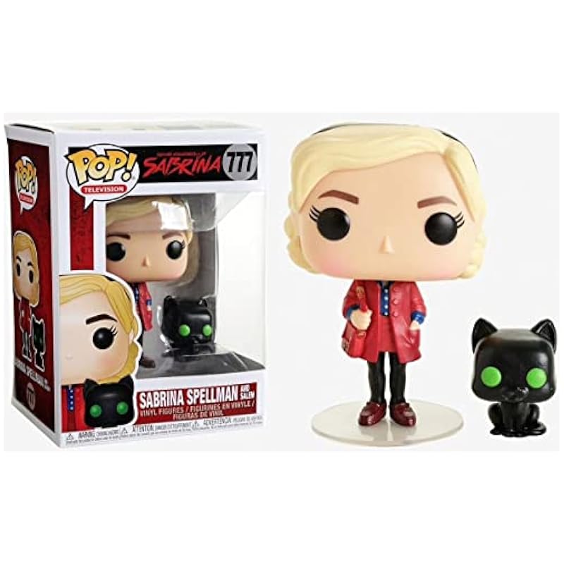 Funko POP The Chilling Adventures of Sabrina - Sabrina Spellman with Salem Pop! Vinyl Figure (Includes Compatible Pop Box Protector Case) Statues Funko