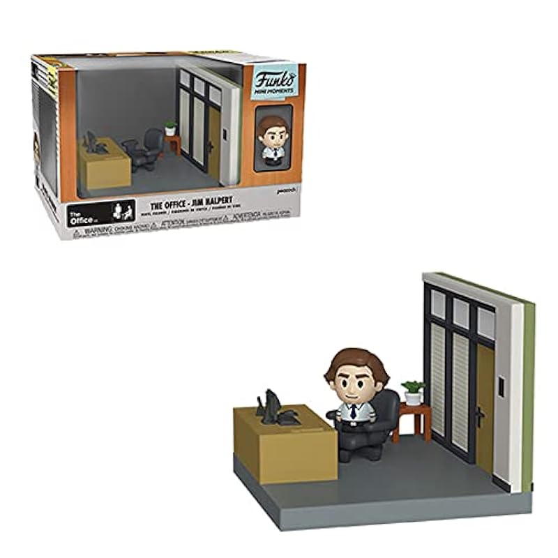 Funko Action Figures Funko POP TV Mini Moments: The Office - Jim with Chase (Styles May Vary), MultiJim (57390) Jim
