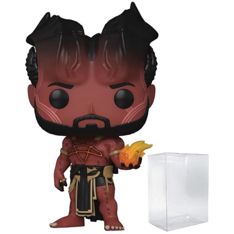 POP DC Heroes: Black Adam - Sabbac Funko Vinyl Figure (Bundled with Compatible Box Protector Case), Multi, 3.75 inches Bobbleheads Funko