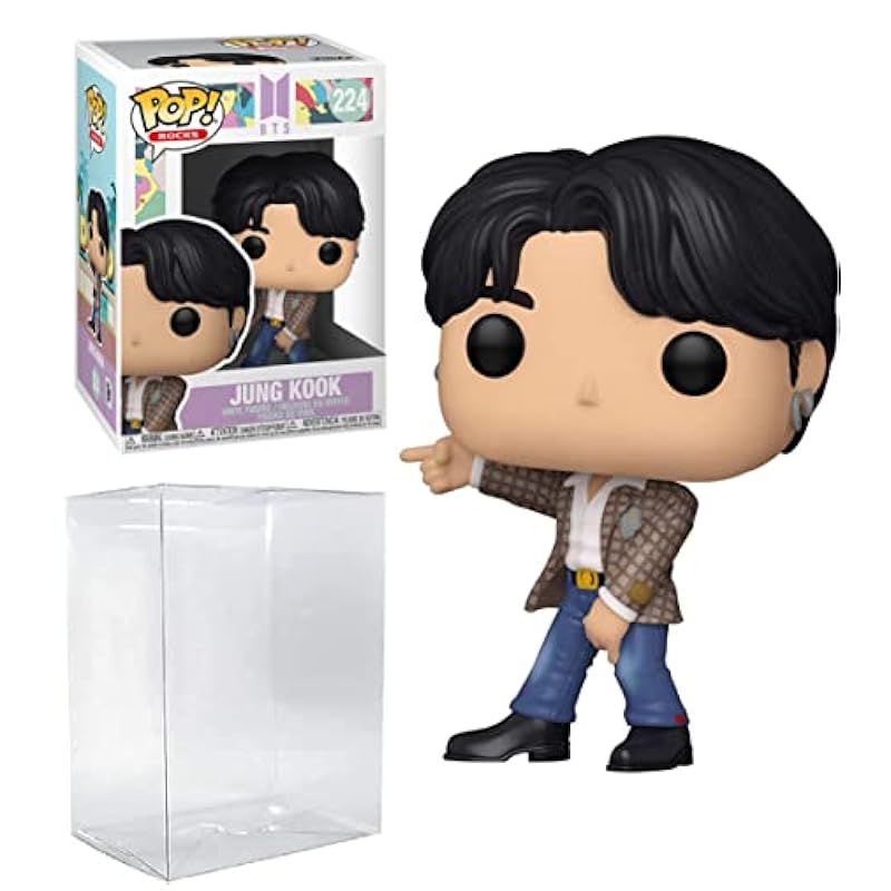 Funko Pop! Rocks: BTS - Dynamite - Jungkook (Bundled with EcoTek Protector Case to Protect Display Box) Action Figures Funko
