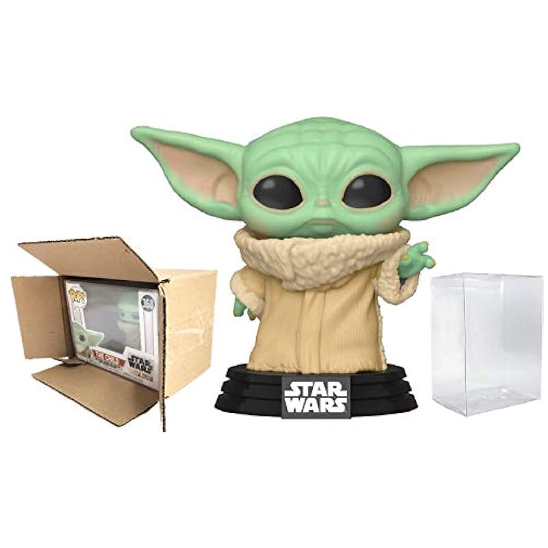 POP! Funko Star Wars The Mandalorian - Baby Yoda The Child Vinyl Figure - Shipped in Pop Protector and Individual Cardboard Box Funko Action Figures
