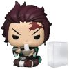 Action Figures Funko POP Demon Slayer - Tanjiro Kamado with Noodles Funko Vinyl Figure (Bundled with Compatible Box Protector Case), Multi, 3.75 inches