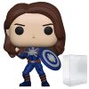 Funko POP Marvel: What If? - Captain Carter Stealth Suit Funko Pop! Vinyl Figure (Bundled with Compatible Pop Box Protector Case), Multied, 3.75 inches Bobbleheads