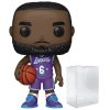 Funko POP NBA: Lakers - Lebron James #6 (City Edition 2021) Funko Vinyl Figure (Bundled with Compatible Box Protector Case) Action Figures & Toy Figurines