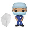 Action Figures Funko Funko Pop! Heroes: Front Line Worker- Male Hospital Worker #1 Bundle with 1 PopShield Pop Box Protector
