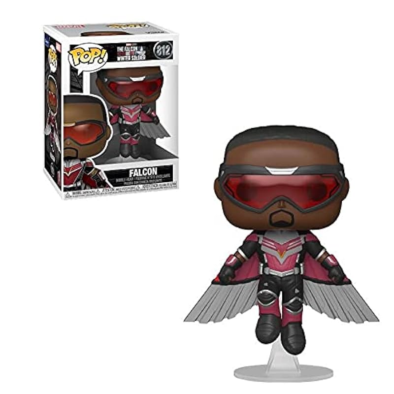 Action Figures Funko Funko Pop! Marvel: The Falcon and The Winter Soldier - Falcon (Flying) Vinyl Figure (Bundled with Pop Box Protector Case)