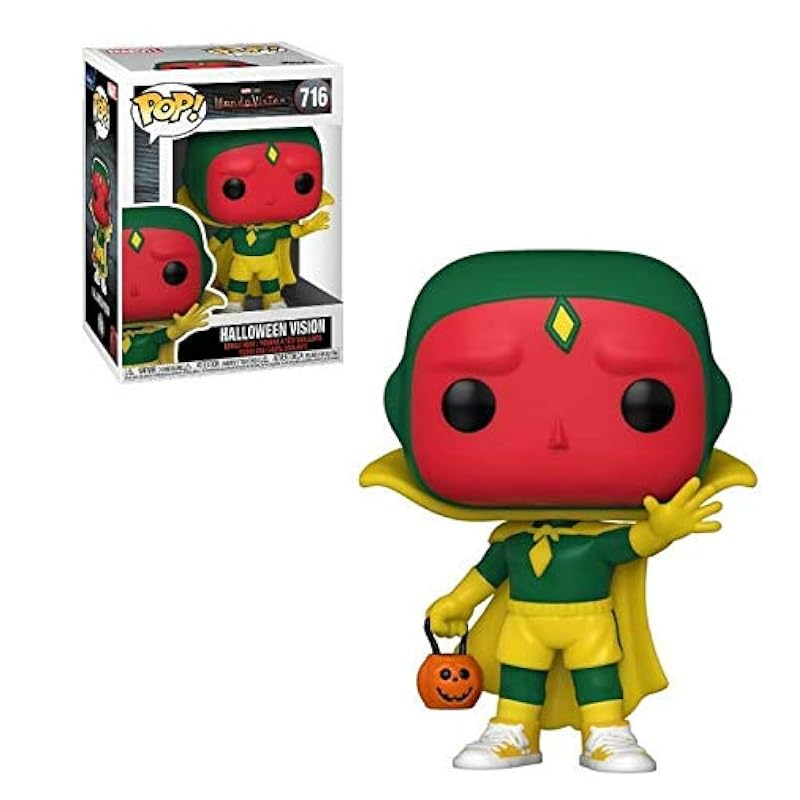Vision Halloween Pop #716 Pop TV: Wanda Vision Vinyl Figure (Bundled with EcoTek Protector to Protect Display Box) Display Cases Funko