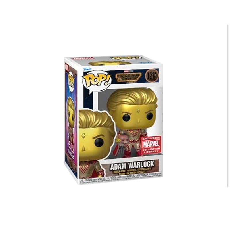 Pop! Guardians of The Galaxy Vol. 3 Marvel Collector Corps Exclusive Adam Warlock #1214 w/Free Acrylic CASE Action Figures Funko