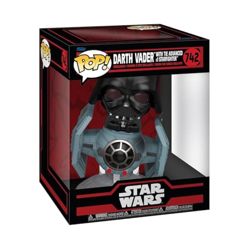 Funko Pop! Rides Deluxe: Star Wars: Star Wars Darkside - Darth Vader with TIE Advanced x1 Starfighter Funko Bobbleheads